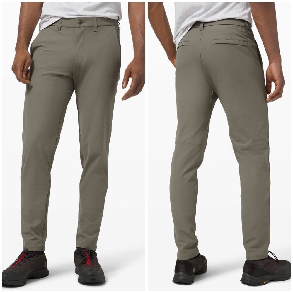 Lululemon Men’s Commission Pants Slim Warpstreme Gray Sage 30x29